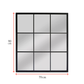 Henley Jr. - Industrial Window Pane Mirror (90cm x 70cm)