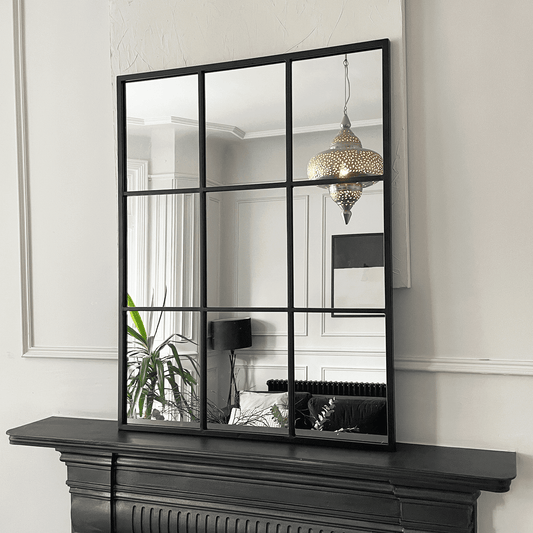 Henley Jr. - Industrial Window Pane Mirror (90cm x 70cm)